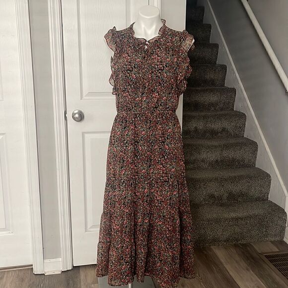 BB DAKOTA STEVE MADDEN FLORAL MAXI DRESS - Picture 1 of 11